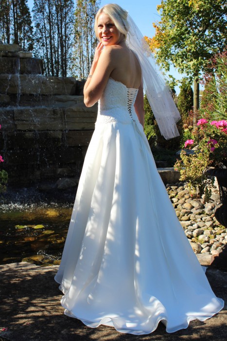 Lace up back with hand made loops and ribbon. Sexy and adjustable for perfect fit.